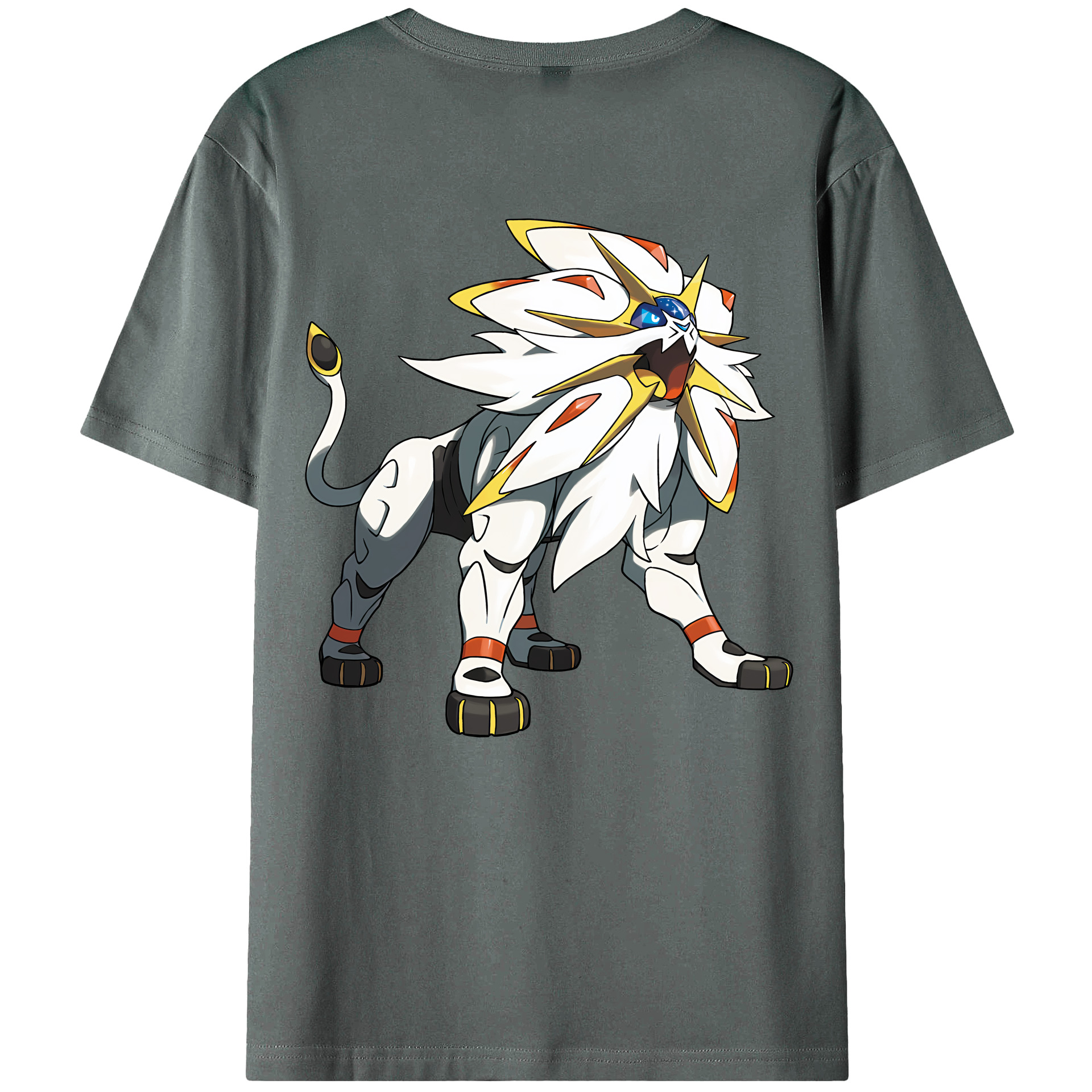 （画像用） ポケットモンスター Pokémon 綿100％ メンズ半袖Tシャツ（バックプリント） 通気性